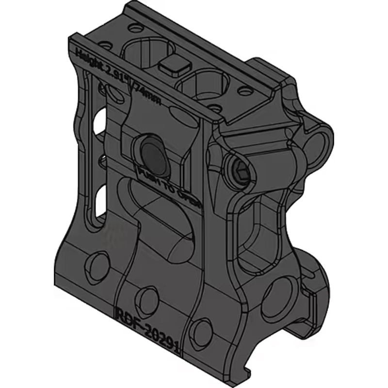 SPUHR RDF-20291 AIMPOINT T-2 FLIP MOUNT H74MM/2.91" PIC