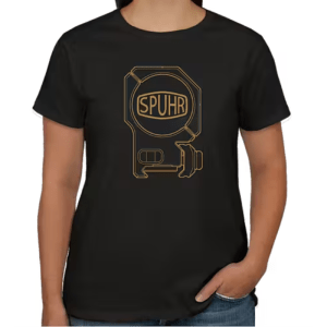 SPUHR T-SHIRT, ISMS, BLACK/KHAKI, FEMALE, LARGE