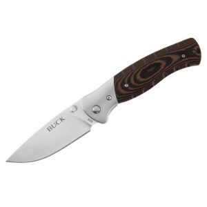 KNIFE BUCK B835BRS SELKIRK BRN/BLACK MICARTA HAND
