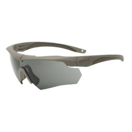 ESS Crossbow One Ballistic Glasses - Terrain Tan Frame, Smoke Grey Lens