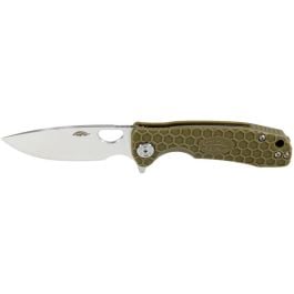 Honey Badger 14C28N Flipper Knife - Medium, Green