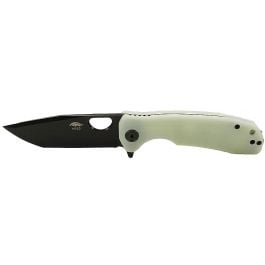 Honey Badger 14C28N Tanto Limited Edition Flipper Knife - Medium, Jade, Black DLC