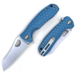 Honey Badger D2 Wharncleaver Flipper Knife - Medium, Blue