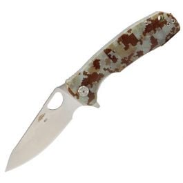 Honey Badger Leaf Folding Knife - Large, Camo