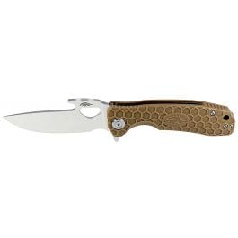 Honey Badger Opener 14C28N Flipper Knife - Large, Tan