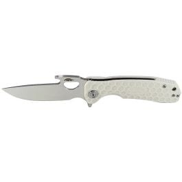 Honey Badger Opener 14C28N Flipper Knife - Large, White