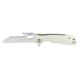Honey Badger Tong Folding Knife - Medium, White