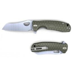 Honey Badger Wharncleaver Flipper Knife - Large, Green