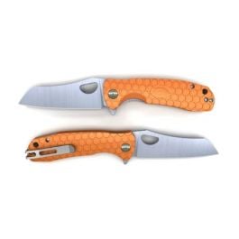 Honey Badger Wharncleaver Flipper Knife - Large, Orange