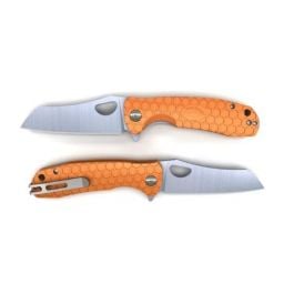 Honey Badger Wharncleaver Flipper Knife - Small, Orange