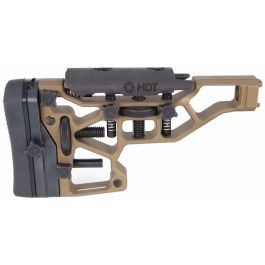MDT SRS-X Premier Short Skeleton Rifle Stock - Burnt Bronze