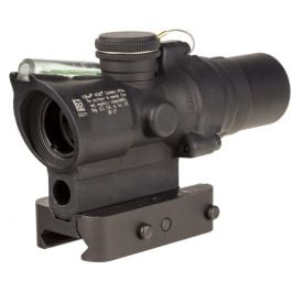 Trijicon 1.5x16S ACOG Compact Dual Illuminated Scope Sight - Green Ring 2 MOA Center Dot Reticle, Black