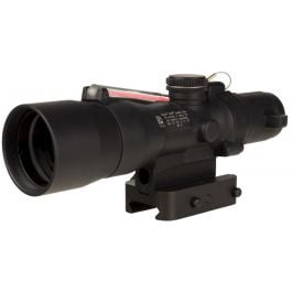 Trijicon 3x30 ACOG Compact Dual Illuminated Scope - Red Crosshair .308/168gr. Winchester Ballistic Reticle, Black