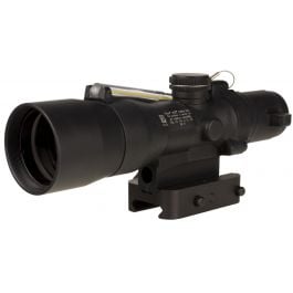 Trijicon 3x30 ACOG Dual Illuminated Compact Scope - Amber Crosshair 300BLK 115/220gr. Ballistic Reticle, Black
