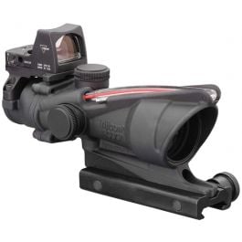 Trijicon ACOG 4x32 Scope With 3.25 MOA RMR Type 2 Sight - Dual Illuminated, Red Crosshair .223 Ballistic Reticle