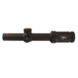 Trijicon Credo 1-6x24 Second Focal Plane (SFP) Riflescope - Red BDC Segmented Circle .223/55gr Reticle, 30mm Tube, Matte Black, Low-Capped Adjusters