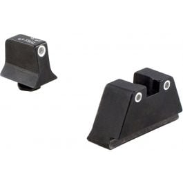 Trijicon GL201-C-600651 Bright & Tough Night Sight Suppressor Set - White Front/White Rear with Green Front and Yellow Rear Lamps
