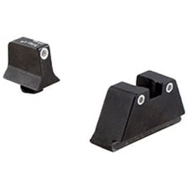 Trijicon GL204-C-600698 Bright & Tough Night Sight Suppressor Set (Black Front / Black Rear with Green Lamps, for Glock Pistols)