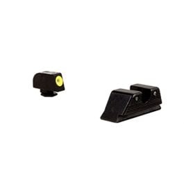 Trijicon HD Glock Night Sight Set - MOS Fit Rear, Yellow Front Outline