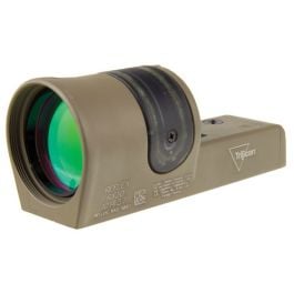 Trijicon Reflex 1x42 Dual Illuminated Sight - 6.5 MOA Amber Dot Reticle, Reflex Base, No Mount, FDE