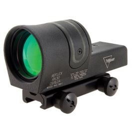 Trijicon Reflex 1x42 Dual Illuminated Sight - 6.5 MOA Amber Dot Reticle, ACOG Base, Thumbscrew Mount