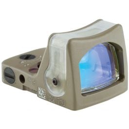 Trijicon RMR Dual-Illuminated Sight - 12.9 MOA Amber Triangle, Cerakote Flat Dark Earth