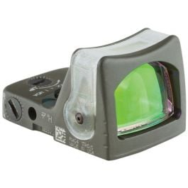 Trijicon RMR Dual-Illuminated Sight - 12.9 MOA Green Triangle, Cerakote OD Green