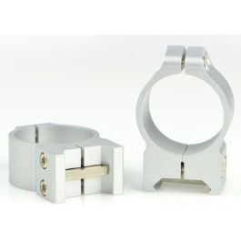 Warne 214S Ring Mount - Medium, 30mm, Silver