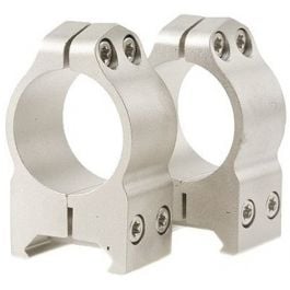 Warne 215S Ring Mount - High, 30mm, Silver