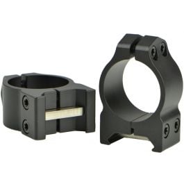 Warne Steel 1 Inch Matte Weaver Base Scope Rings - Extra High