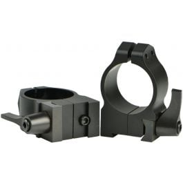 Warne Steel 30mm Matte Quick Detach Scope Rings - High